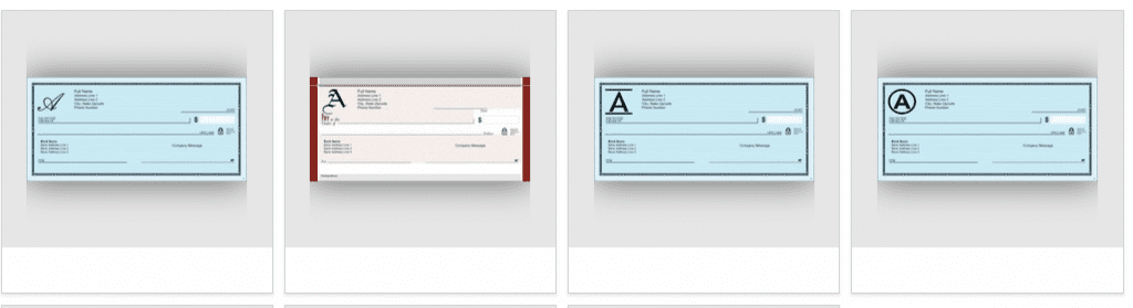 available monograms for vistaprint checks